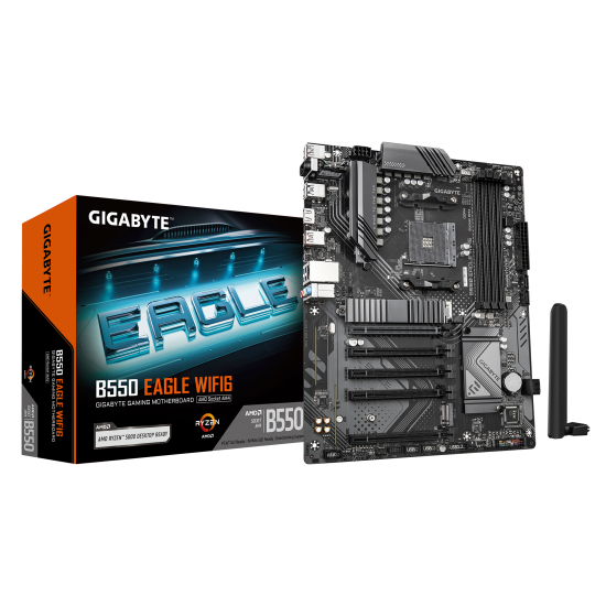 GIGABYTE B550 Eagle WIFI6 Motherboard, Supports AMD AM4 GIGABYTE B550 Eagle WIFI6 Motherboard, Supports AMD AM4