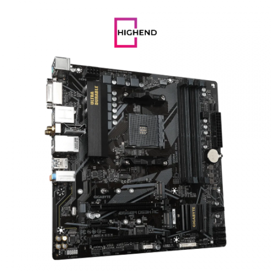 GIGABYTE B550M DS3H AC R2.0 Motherboard AMD Socket AM4 DDR4 Micro ATX GIGABYTE B550M DS3H AC R2.0 Motherboard AMD Socket AM4 DDR4 Micro ATX