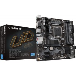 GIGABYTE B760M DS3H DDR4 (LGA 1700/ Intel/ B760/ M-ATX/ DDR4/ Dual M.2/ PCIe 4.0/ USB 3.2 Gen 2 Type-C/ 2.5GbE LAN/Q-Flash Plus/PCIe EZ-Latch/Gaming Motherboard) GIGABYTE B760M DS3H DDR4 (LGA 1700/ Intel/ B760/ M-ATX/ DDR4/ Dual M.2/ PCIe 4.0/ USB 3.2 Gen 2 Type-C/ 2.5GbE LAN/Q-Flash Plus/PCIe EZ-Latch/Gaming Motherboard)
