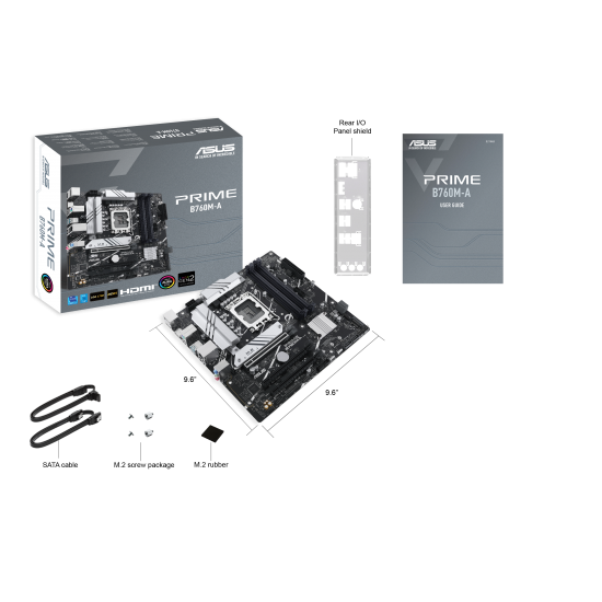 ASUS PRIME B760M-A-CSM Intel, 1700, DDR5 ASUS PRIME B760M-A-CSM Intel, 1700, DDR5