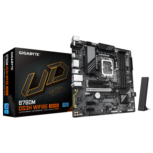 GIGABYTE B760M DS3H WIFI6E GEN5 LGA1700 Motherboard
