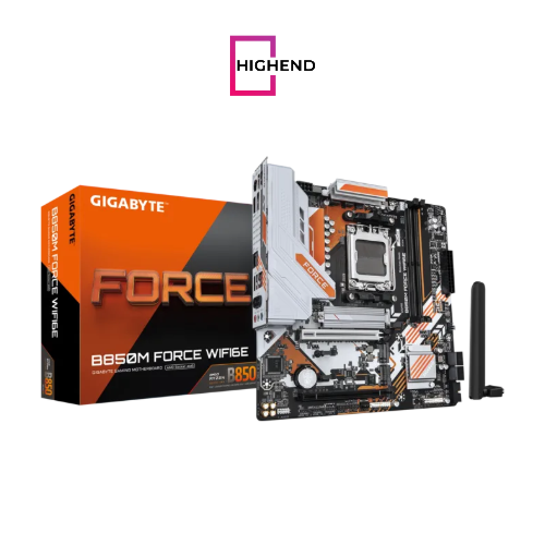 GIGABYTE B850M FORCE WIFI6E Micro ATX Motherboard for AMD AM5 with AMD B850 Chipset, DDR5 Support, Wi-Fi 6E, Bluetooth 5.3, PCIe 5.0, HDMI & DisplayPort