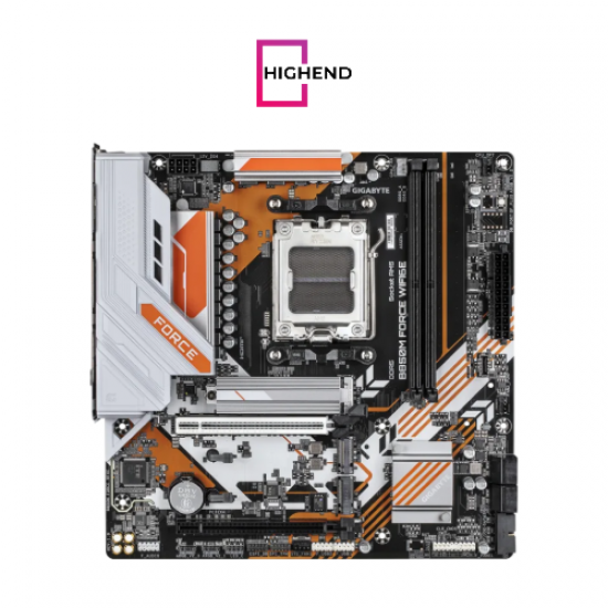 GIGABYTE B850M FORCE WIFI6E Micro ATX Motherboard for AMD AM5 with AMD B850 Chipset, DDR5 Support, Wi-Fi 6E, Bluetooth 5.3, PCIe 5.0, HDMI & DisplayPort