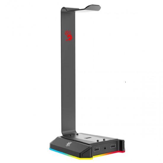 Bloody GS2 RGB Gaming Headset Stand – 7.1 Surround Sound Card – 3x USB 2.0 / 1x AUX | Black
