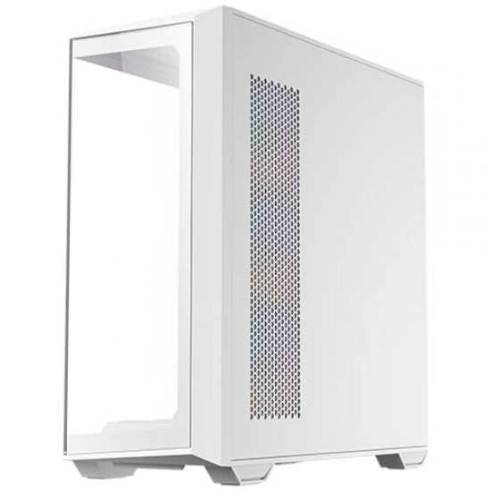 Antec C3 ARGB White, 3 x 120mm & 1 x 120mm ARGB PWM Fans Included, Up to 8 Fans Simultaneously, Type-C，Seamless Tempered Glass Front & Side Panels, 360mm Radiator Support, Mid-Tower ATX PC Case