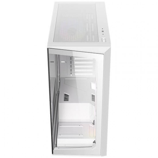 Antec C3 ARGB White, 3 x 120mm & 1 x 120mm ARGB PWM Fans Included, Up to 8 Fans Simultaneously, Type-C，Seamless Tempered Glass Front & Side Panels, 360mm Radiator Support, Mid-Tower ATX PC Case