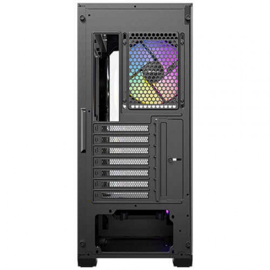 Antec C3 ARGB, 3 x 120mm & 1 x 120mm ARGB PWM Fans Included, Up to 8 Fans Simultaneously, Type-C，Seamless Tempered Glass Front & Side Panels, 360mm Radiator Support, Mid-Tower ATX PC Case