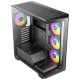 Antec C3 ARGB, 3 x 120mm & 1 x 120mm ARGB PWM Fans Included, Up to 8 Fans Simultaneously, Type-C，Seamless Tempered Glass Front & Side Panels, 360mm Radiator Support, Mid-Tower ATX PC Case