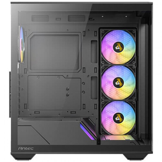 Antec C3 ARGB, 3 x 120mm & 1 x 120mm ARGB PWM Fans Included, Up to 8 Fans Simultaneously, Type-C，Seamless Tempered Glass Front & Side Panels, 360mm Radiator Support, Mid-Tower ATX PC Case