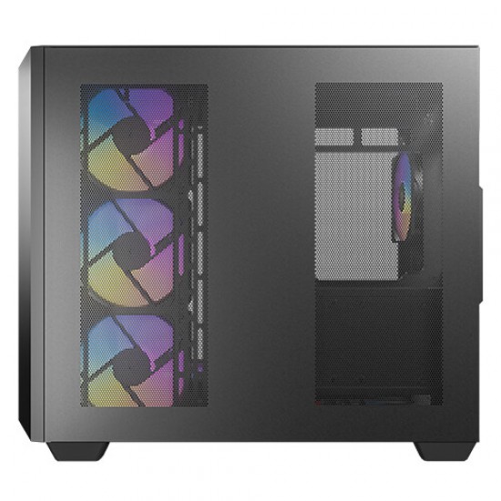 Antec C5 ARGB, 7 x 120mm ARGB PWM Fans Included, Up to 10 Fans Simultaneously, Type-C 3.2 Gen 2 Port, Seamless Tempered Glass Front & Side Panels, 360mm Radiator Support, Mid-Tower ATX PC Case