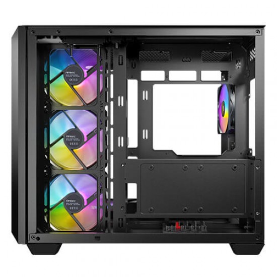 Antec C5 ARGB, 7 x 120mm ARGB PWM Fans Included, Up to 10 Fans Simultaneously, Type-C 3.2 Gen 2 Port, Seamless Tempered Glass Front & Side Panels, 360mm Radiator Support, Mid-Tower ATX PC Case