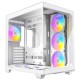 Antec C5 ARGB White, 7 x 120mm ARGB PWM Fans Included, Up to 10 Fans Simultaneously, Type-C 3.2 Gen 2 Port, Seamless Tempered Glass Front & Side Panels, 360mm Radiator Support, Mid-Tower ATX PC Case