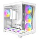 Antec C5 ARGB White, 7 x 120mm ARGB PWM Fans Included, Up to 10 Fans Simultaneously, Type-C 3.2 Gen 2 Port, Seamless Tempered Glass Front & Side Panels, 360mm Radiator Support, Mid-Tower ATX PC Case