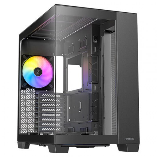 Antec C8 ARGB, 2X TQR 160mm & 1x TQ 140mm ARGB PWM Fans Included,Dual-Chamber Layout, Type-C, 360mm Radiator Support, Seamless TG Front & Side Panels, RTX 40 Compatible, Full-Tower E-ATX PC Case