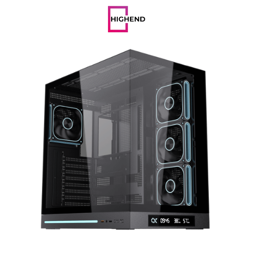 Xigmatek Cloud DGT Digital LCD 4 Fan Argb PWM BTF Mid Tower Case