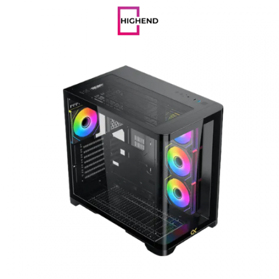 XIGMATEK Crystal Storm 4 fan PWM Argb Curved TG Mid Tower Case XIGMATEK Crystal Storm 4 fan PWM Argb Curved TG Mid Tower Case