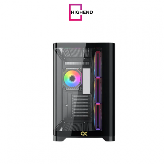 XIGMATEK Crystal Storm 4 fan PWM Argb Curved TG Mid Tower Case XIGMATEK Crystal Storm 4 fan PWM Argb Curved TG Mid Tower Case