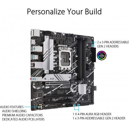 ASUS PRIME B760M-A D4-CSM Intel, 1700, DDR4