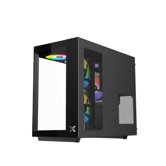 Xigmatek Cubi M 6 Fan ARGB LCD 9.18 DGT LCD Argb Micro Tower Case