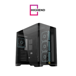 Xigmatek Crystal Storm V2 4 fan PWM Argb  + Fan Controller + X Power 600W 80 Plus Curved TG Mid Tower Case 