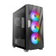 Antec DF700 Flux, Mid Tower Computer Case Tempered Glass Side Panel, USB3.0 x 2, 360 mm Radiator Support, 3 x 120 mm ARGB, 1 x 120 mm Reverse & 1 x 120 mm Fans Included