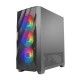Antec DF700 Flux, Mid Tower Computer Case Tempered Glass Side Panel, USB3.0 x 2, 360 mm Radiator Support, 3 x 120 mm ARGB, 1 x 120 mm Reverse & 1 x 120 mm Fans Included