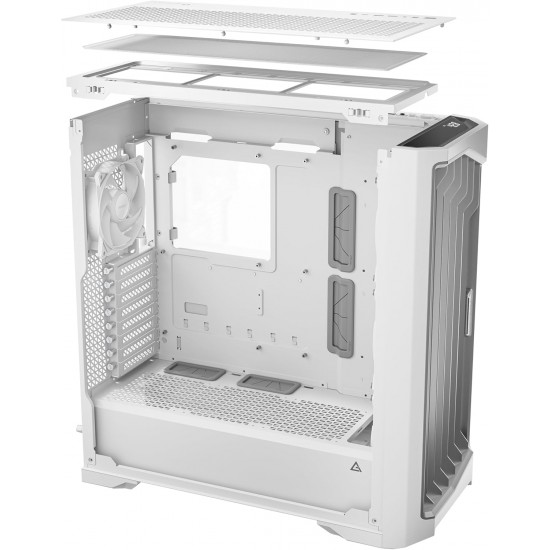 Antec Performance 1 FT WHITE , Full Tower, RTX40 Fully Compatible, Temp Display, 4 x Storm T3 PWM Fans, Type-C, Dual TG Side Panels, Removable Top Bracket, High Airflow Mesh Front Panel, E-ATX PC Gaming Case