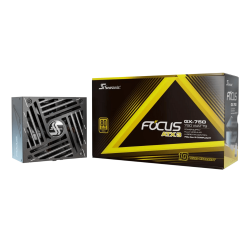 Seasonic Focus GX-750 ATX3 750W ATX 3.1 80 Plus Gold Fully Modular Hybrid Fan Power Supply