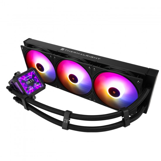Thermalright Frozen Warframe PRO 360 BLACK ARGB  - 2000RPM PWM Fans, with 2.73" LCD Display Screen, for AM4/AM5 & Intel LGA1150/1151/1200/2011/1700/1851