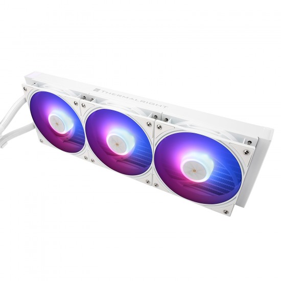Thermalright Frozen Warframe PRO 360 White ARGB AIO CPU Liquid Cooler for Desktop - 2000RPM PWM Fans, with 2.73" LCD Display Screen, for AM4/AM5 & Intel LGA1150/1151/1200/2011/1700/1851