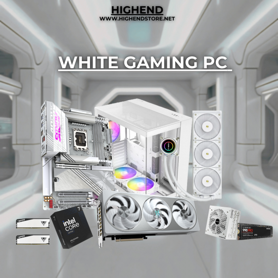 WHITE RTX 5080 GAMING PC WHITE RTX 5080 GAMING PC
