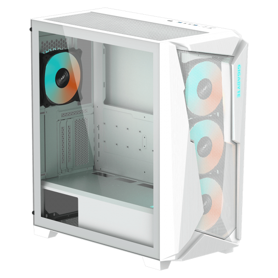 GIGABYTE C301 GLASS V2- White Mid Tower PC Gaming Case