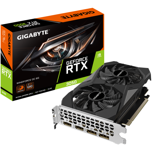 GIGABYTE GeForce RTX™ 3050 WINDFORCE OC 6G