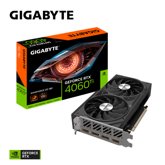 GIGABYTE GeForce RTX™ 4060 Ti WINDFORCE OC 16G