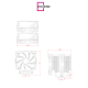 ID-COOLING FROZN A720 7 Heatpipe Dual Tower With 2 140mm FDB Fan Black Air Cpu Cooler
