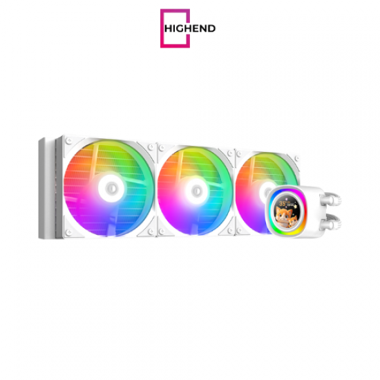 ID-COOLING FX360 LCD Gen 7 Pro Pump ARGB White AIO Liquid Cpu Cooler