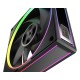 ID-COOLING MF-1230-ARGB-K TRIO ARGB PWM Dual Ball Bearing Magnetic Connection 30mm Thickened Frame 7 Blade 3 Fans ID-COOLING MF-1230-ARGB-K TRIO ARGB PWM Dual Ball Bearing Magnetic Connection 30mm Thickened Frame 7 Blade 3 Fans