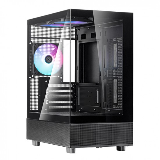 SilverStone Lucid 04 Mid‑Tower Case + SilverStone ET650-B 650WATT High efficiency with 80 PLUS Bronze certification