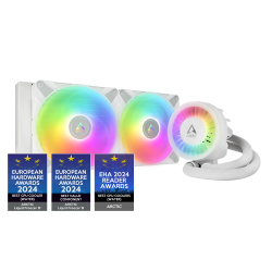 ARCTIC Liquid Freezer III 280 A-RGB - CPU AIO Water Cooler Water Cooling PC Intel AMD Efficient PWM-Controlled Pump Fan 200 1900 RPM LGA1851 and LGA1700 Contact Frame - White ARCTIC Liquid Freezer III 280 A-RGB - CPU AIO Water Cooler Water Cooling PC Intel AMD Efficient PWM-Controlled Pump Fan 200 1900 RPM LGA1851 and LGA1700 Contact Frame - White