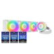 ARCTIC Liquid Freezer III 360 A-RGB - CPU AIO Water Cooler Water Cooling PC Intel AMD Efficient PWM-Controlled Pump Fan 200 2000 RPM LGA1851 and LGA1700 Contact Frame - White