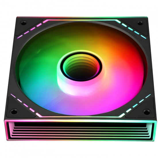 Thermalright TL-M12-S Case Fan 120mm ARGB CPU Cooler Fan Comes with ARGB Mirror Light Effect,PC PWM Silent Fan with 1500RPM Speed, Black CPU Cooling ARGB Fan,Desktop CPU PWM Fan