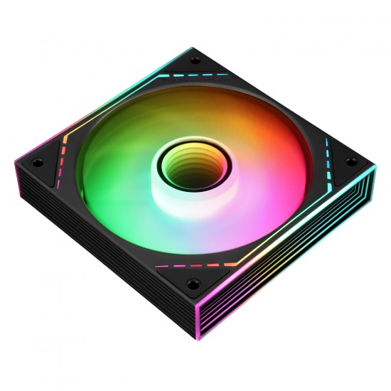 Thermalright TL-M12-S Case Fan 120mm ARGB CPU Cooler Fan Comes with ARGB Mirror Light Effect,PC PWM Silent Fan with 1500RPM Speed, Black CPU Cooling ARGB Fan,Desktop CPU PWM Fan