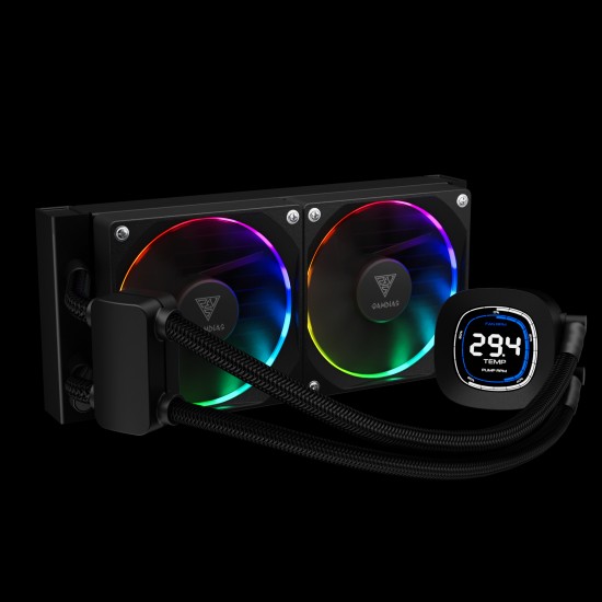 GAMDIAS CHIONE M4-240 IPS LCD ARGB Liquid CPU Cooler