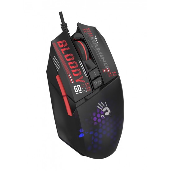 Bloody W60 Max Mini RGB lightweight Gaming Mouse -12,000 CPI – 4 LOD Setting Switch (Activated )