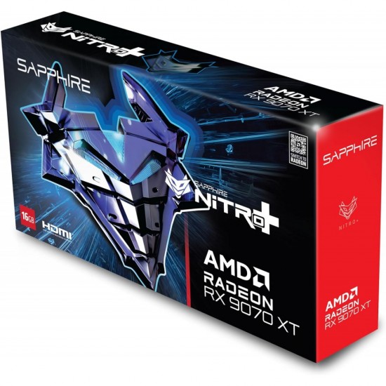SAPPHIRE NITRO+ RX 9070 XT GAMING OC 16GB GDDR6 (Three Years Warranty) SAPPHIRE NITRO+ RX 9070 XT GAMING OC 16GB GDDR6 (Three Years Warranty)
