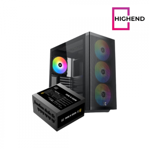 Xigmatek Osiris 140mm ARGB BTF + Prime 1000W 80+ Gold Atx 3.1 Pcie 5.1 Super Tower Case
