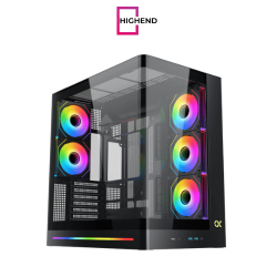 Xigmatek Pano II Air Type C 8 Fan ARGB Pwm Curved TG EATX Super Tower Case