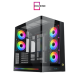 Xigmatek Pano II Air Type C 8 Fan ARGB Pwm Curved TG EATX Super Tower Case