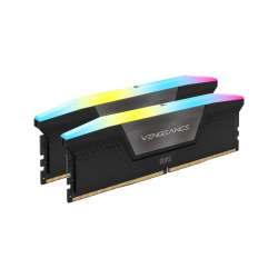 CORSAIR VENGEANCE® RGB 64GB (2x32GB) DDR5 DRAM 6000MT/s CL30 Memory Kit — Black CORSAIR VENGEANCE® RGB 64GB (2x32GB) DDR5 DRAM 6000MT/s CL30 Memory Kit — Black