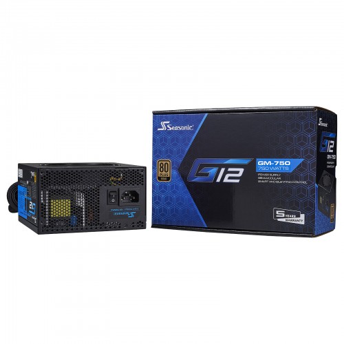 Seasonic G12 GM-750 750W 80 Plus Gold Semi Modular Smart And Silent Fan Power Supply